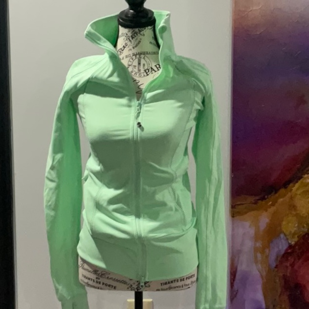 Lululemon Athletica Light Green Zip-Up Jacket